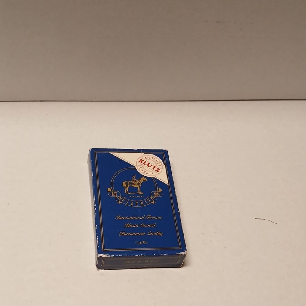 Klutz Classic Vintage Blue Playing Cards International Format GUC